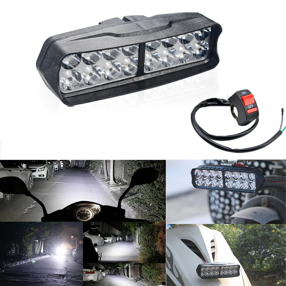 16LED Work light Motorcycle Signal light Headlights Fog Lamp Driving light drl headlamp Spotlight Scooter Motorcycle accessories
