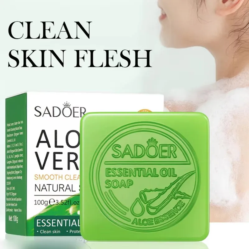 

Aloe Facial Soap Face Wash Foam Facial Cleanser Moisturizing Firming Hydrating Oil Control Body Bathing Handmade Soap