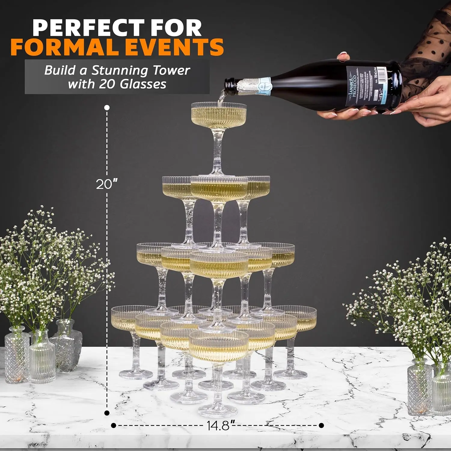 Tour à Champagne en acrylique, - Champagne Tower Set avis et prix