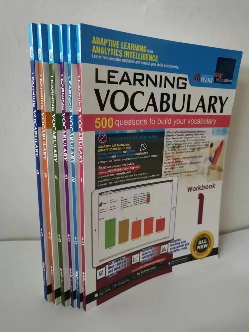 SAP Learning Vocabulary (Singapore) - Primary School English Textbook for Grades 1-6 books