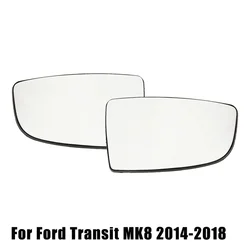 Car Side Rearview Mirror Lens Glass Reflector for FORD TRANSIT MK8 2014-2018 Door Side Wing Small Lower Mirror Glass