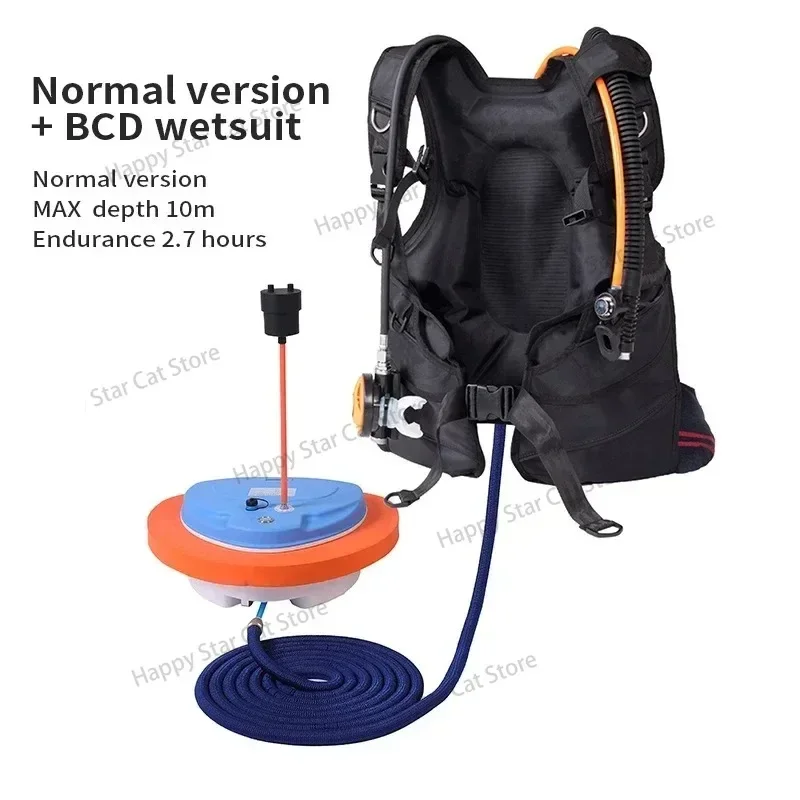 New Scuba Diving Snorkel Equipment Trap Mobile Ventilator Support Deepest To10M Time 3.5-5H Underwater Snorkel Winter Ice Diving