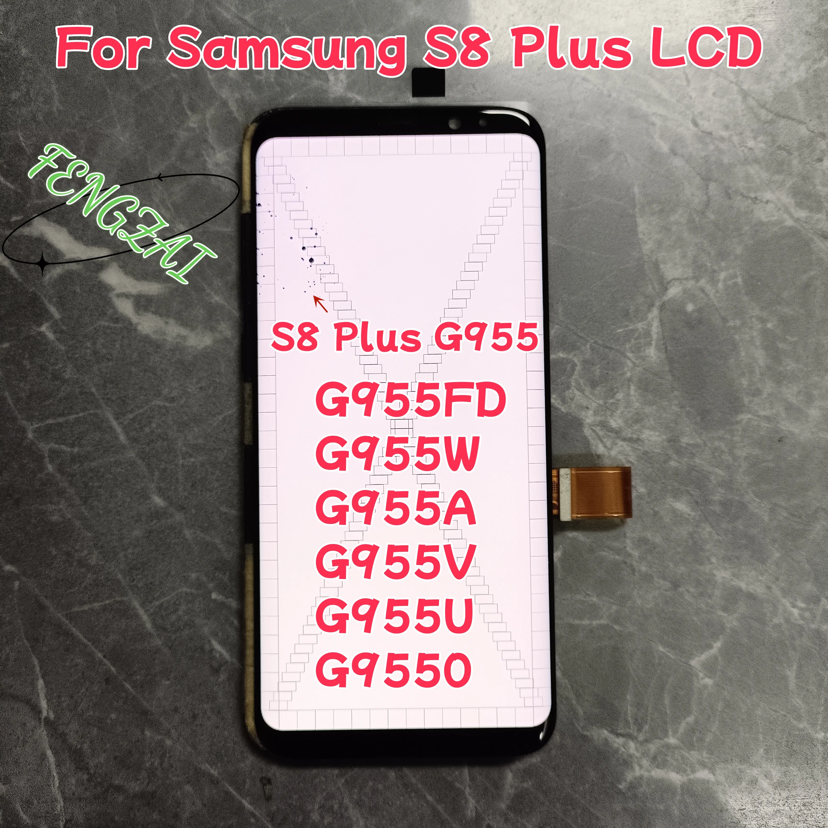 

Screen For S8 Plus LCD Display Touch Screen Digitizer Assembly 100% Test For Samsung Galaxy S8 Plus G955 G955f 6.2'' With Defect