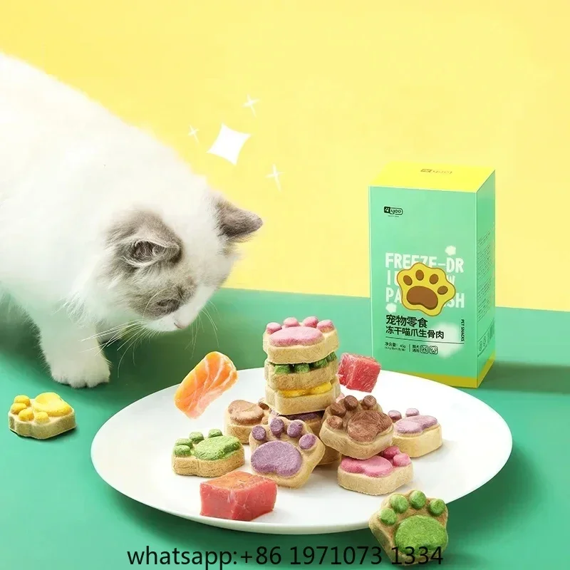 Cat Freeze Dried Snacks High Protein Chicken Fruits and Vegetables Freeze Dried Food for Pet