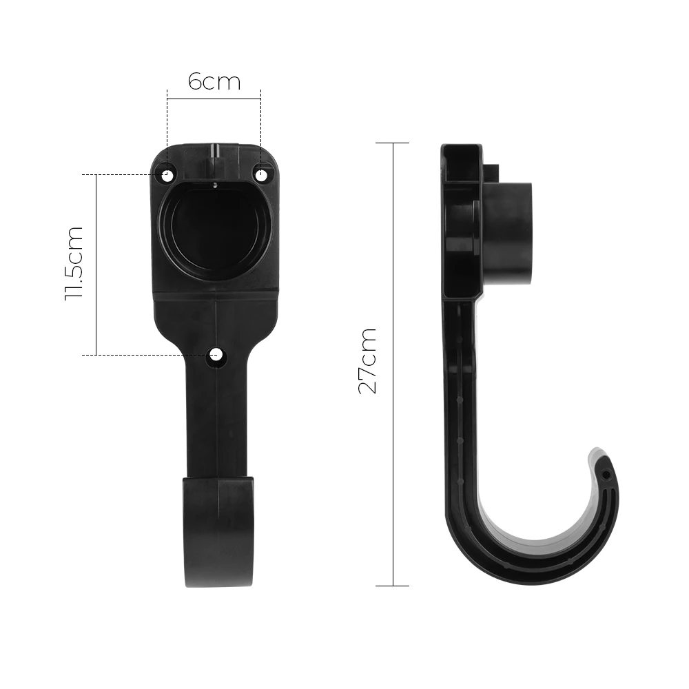 For Type 2 EV Charger Cable Holder Stand Socket Bracket EU Plug Connector For Tesla Electric Car Charging Gun Adapter Universal