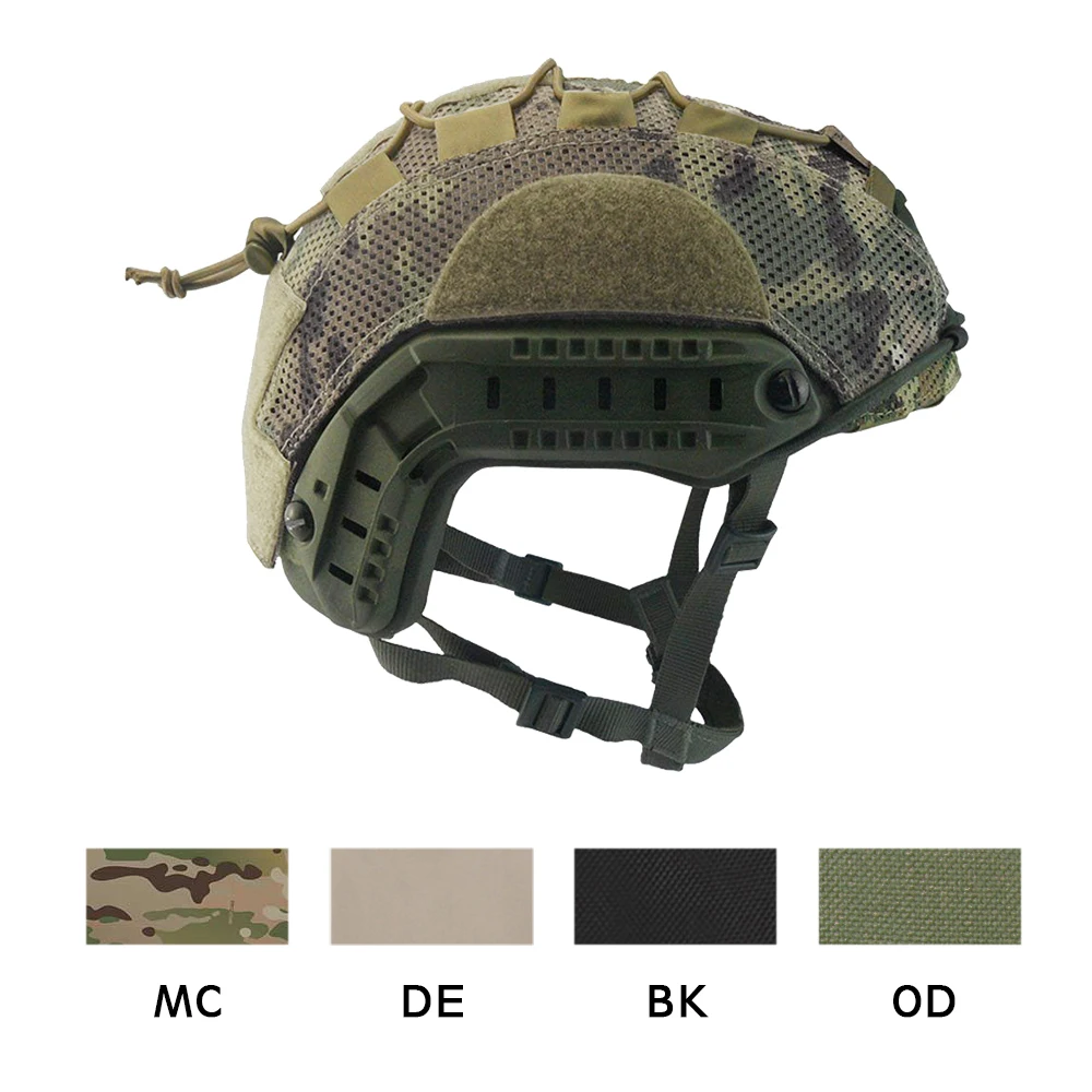 Tactical Helmet Mesh Cover For Ballistic & FAST Bump Helmet NVG Battery FMA Shooting Hunting Airsoft Helmet Accessories M XL