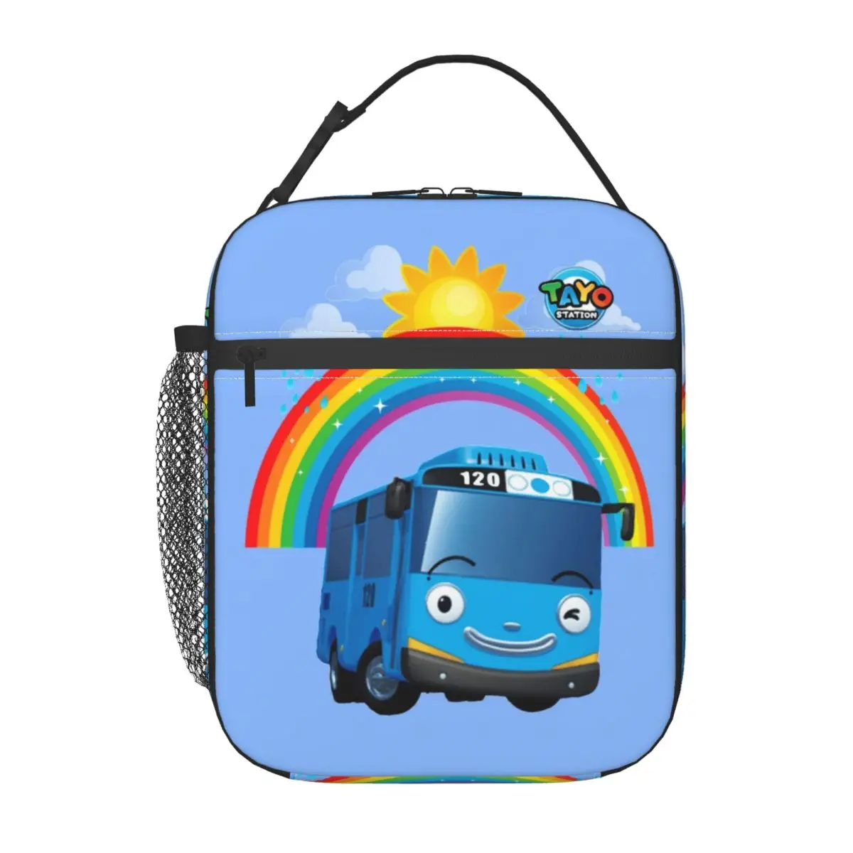 

Insulated Lunch Tote Bag Tayo The Little Bus Kids Song Lunch Food Box Multifunction Thermal Cooler Lunch Box For School
