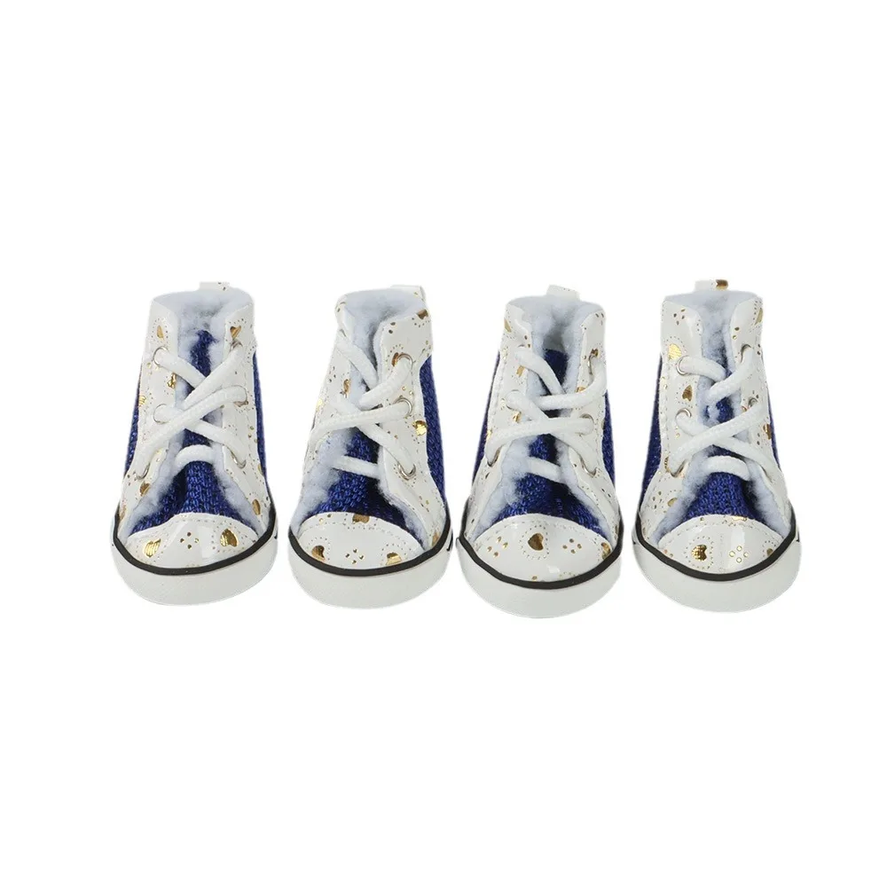 

Dog Shoes, Winter Thickened Lamb Plush Dog Shoes, Slip Resistant and Warm When Going Out, Teddy Shoes, Waterproof Pet Shoes