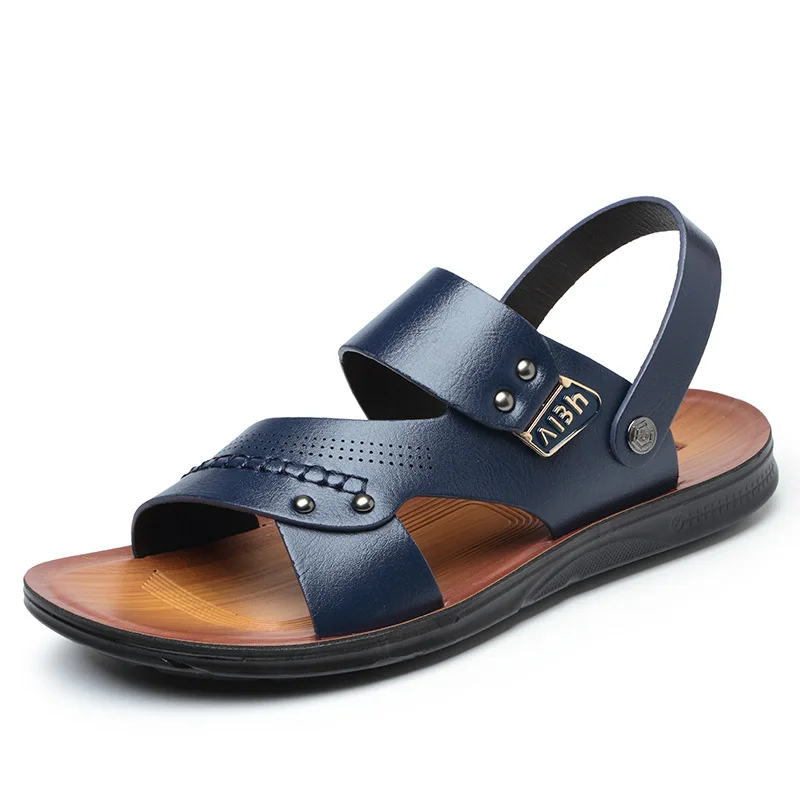 Men Sandals Comfortable Men Summer Shoes Leather Sandals Big Size Soft Sandals Men Roman Comfortable Men Shoes Footwear