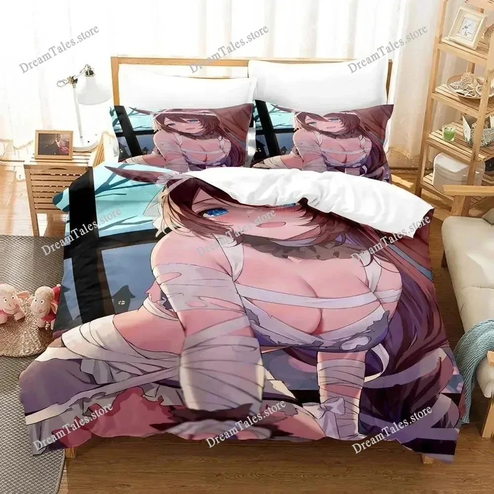 

Mummy Girls Anime Bedding Set Duvet Cover Bed Set Quilt Cover Pillowcase Comforter king Queen Size Boys Adult Bedding Set741