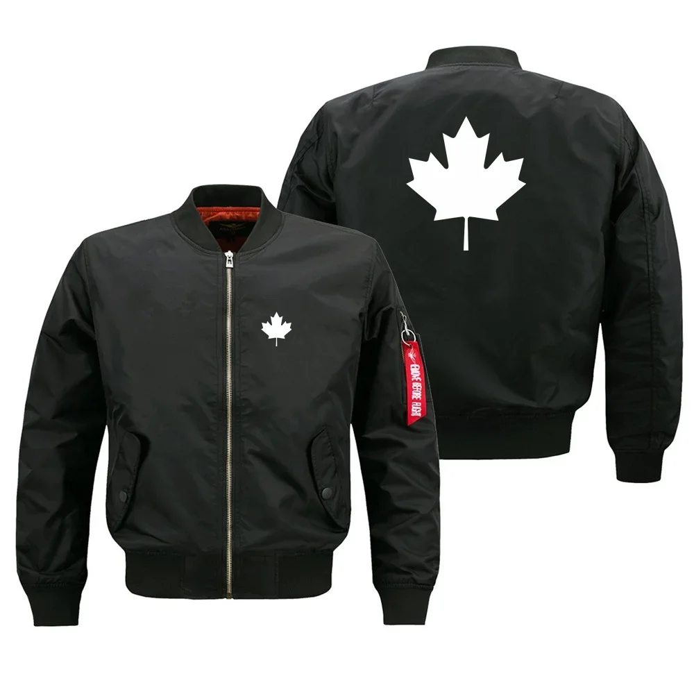 

Men Clothing Outdoor Military Canada Flag Flight Men Ma1 Bomber Jacket Windproof Man Baseball Coats