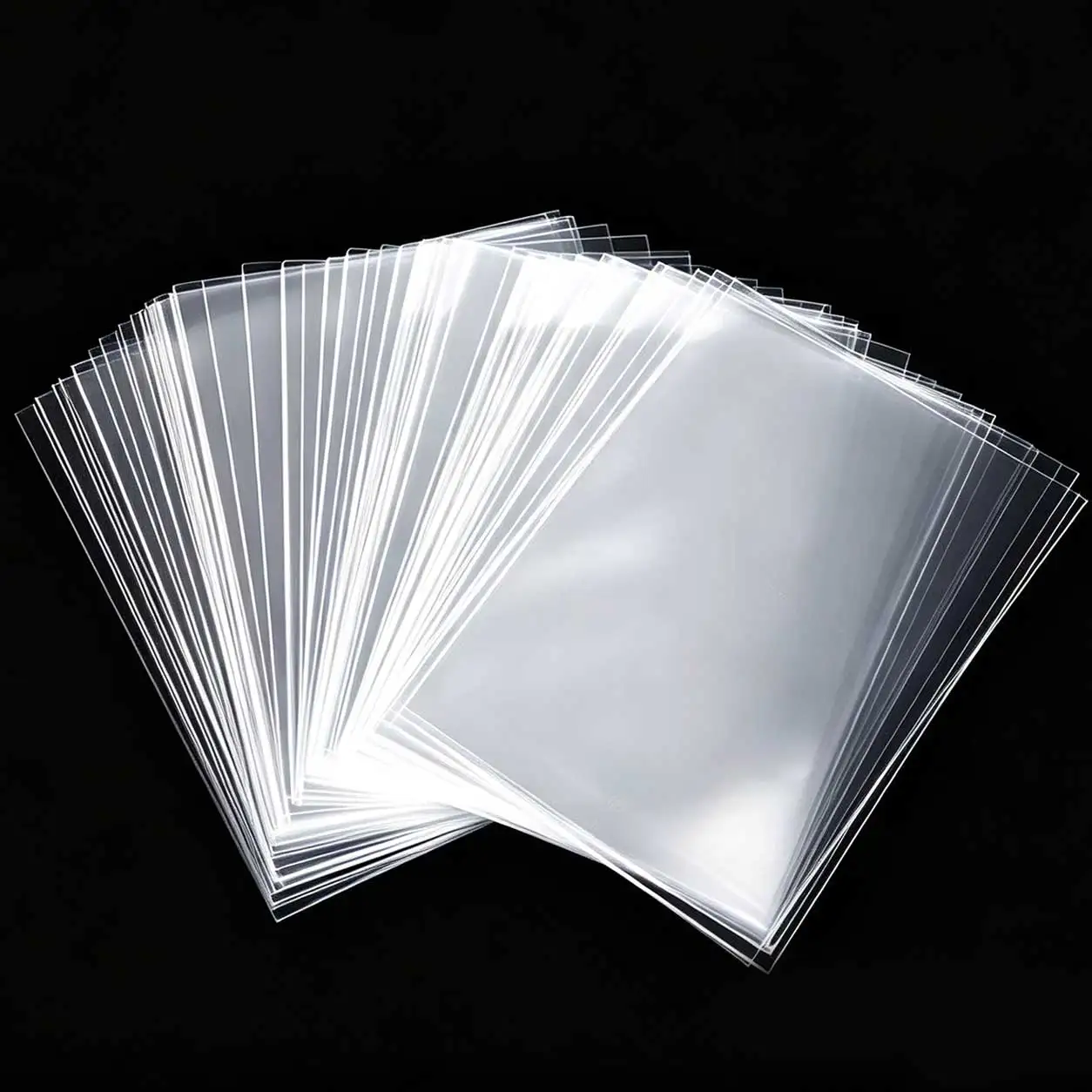 100-500pcs 65×90mm Transparent Card Sleeves Clear Card Protectors for MTG Sports Football Trading Cards Collection Storage GYH