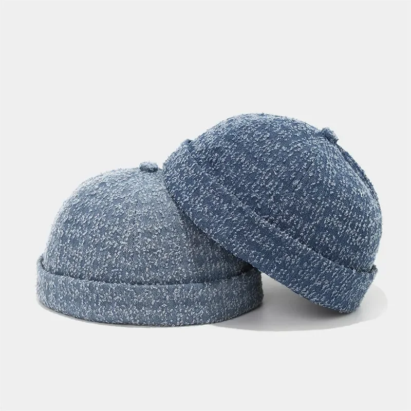 Spring Summer Cotton Print Docker Cap Brimless Hat Beanie Hats Landlord Sailor Cap Men and Women 223