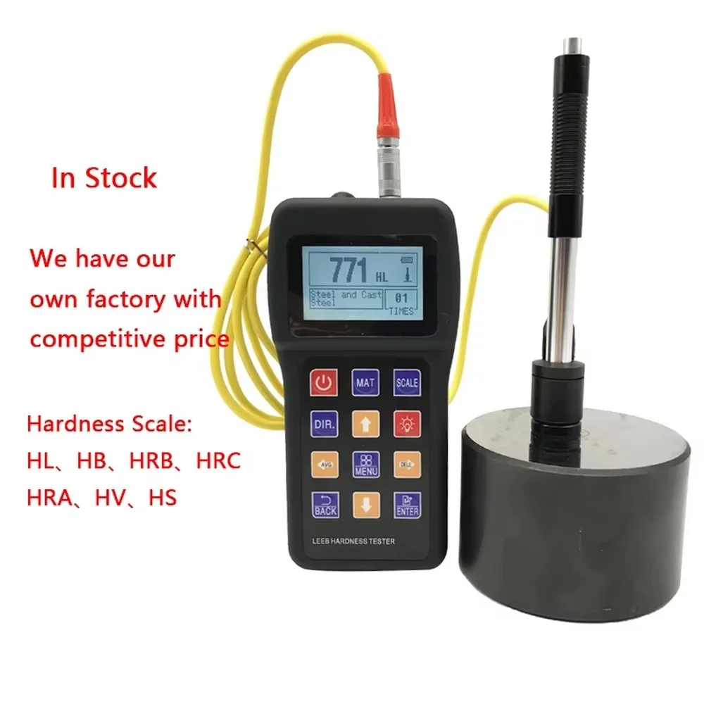 Digital Leeb Hardness Tester Portable Metal Hardness Gauge High Accuracy LCD Display for Steel Casting Factory