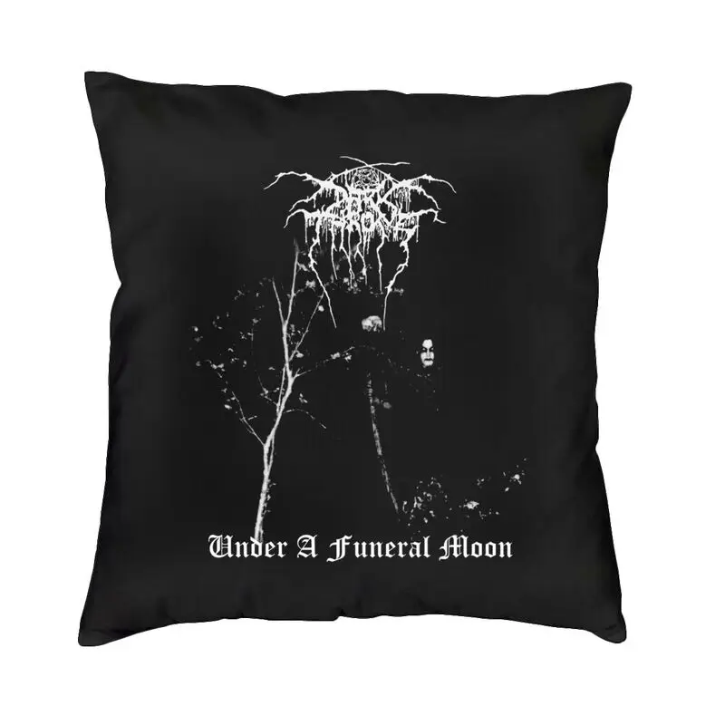 Darkthrone Under A Funeral Moon Cushion Cover Two Side 3D Print Norwegian Black Metal Band   Throw Pillow Case Pillowcase