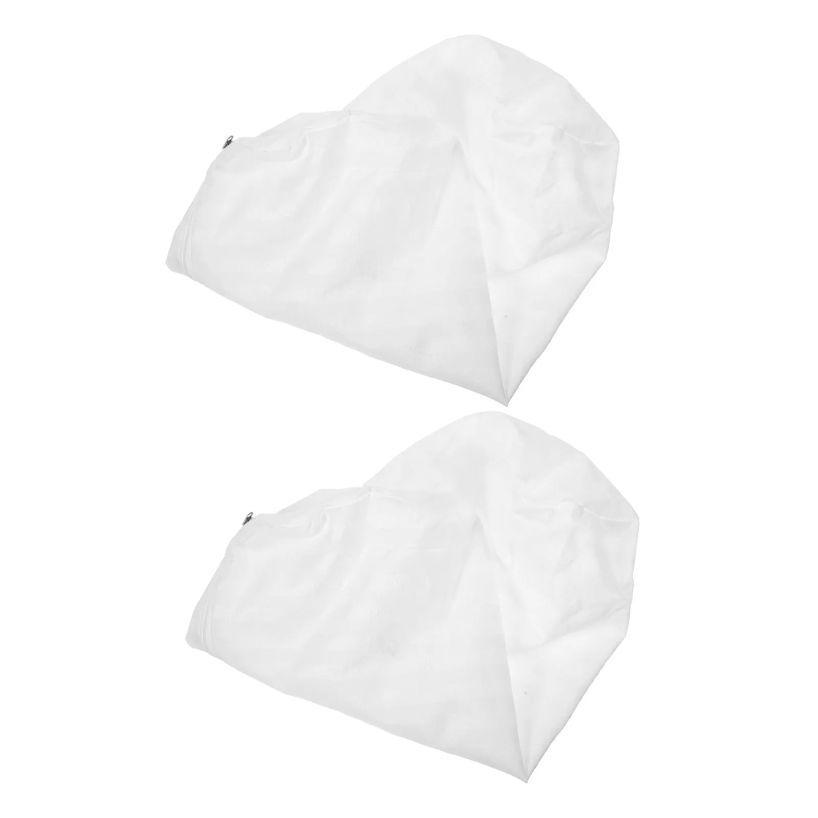 2Pcs Round Pillow Protector Cylinder Bolster Pillow Covers Zipper Neck Roll Pillowcase Only White Neck Support Cushion Cover