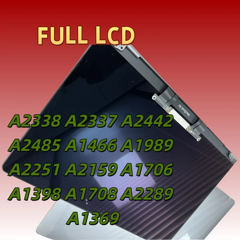 Macbook Retina LCD Screen Display Assembly for A2338 A2289 New Compatible with A2442 A2485  A1989 A2251 A2159 A1706 A1398A2337