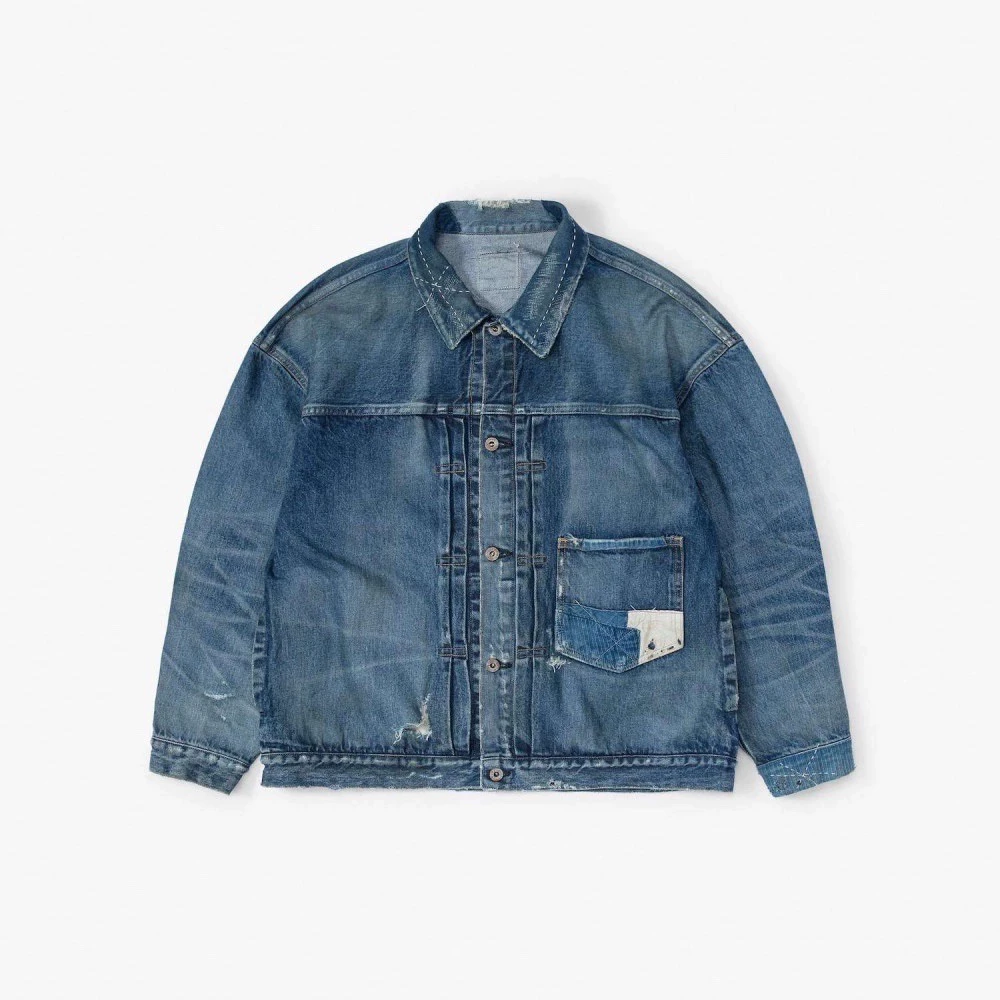 MADNESS Patch Wash Damage Denim Jacket [10th Anniversary Limited]