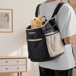 PUUROF Backpack for dog backpack dog accessories Small dog cat go out bag break free walk dog dirty pet backpack Car bag