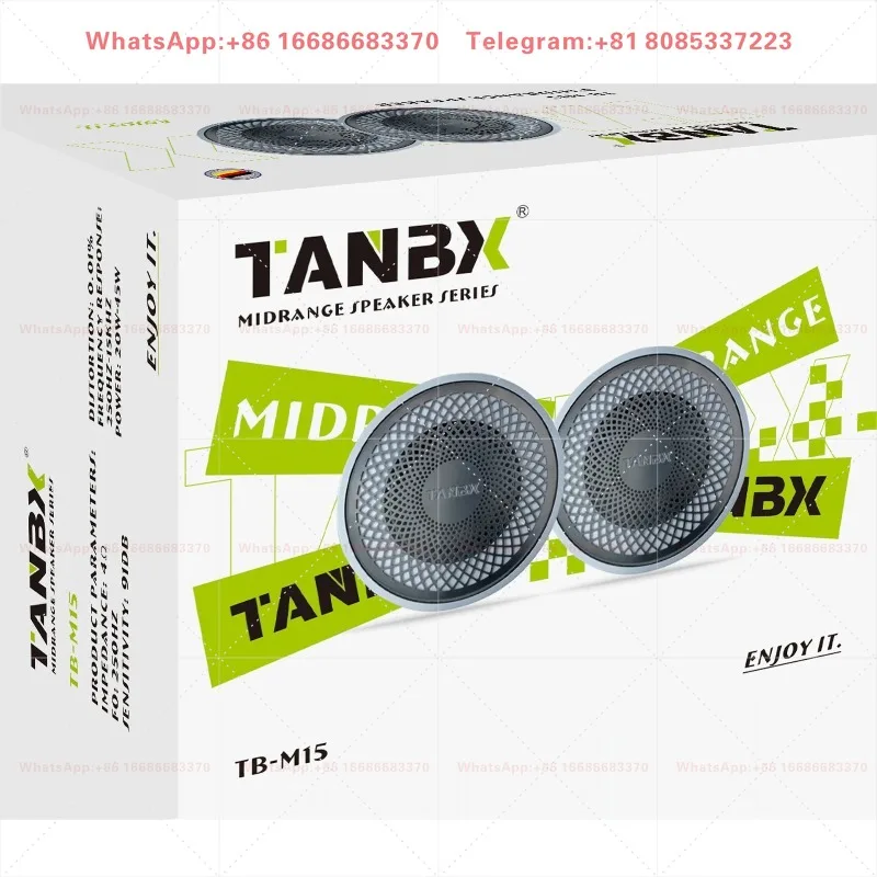 Car audio modified TANBX M15 star surround midrange speaker 3 inch modified speaker aluminum alloy