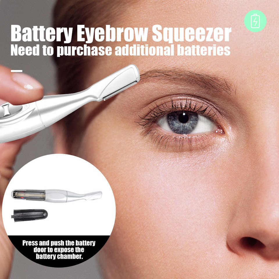  T97C-Electric Eyebrow Trimmer Men Women Eyebrow Trimmer Hair Removal Beauty Trimmer Beginner Tool 