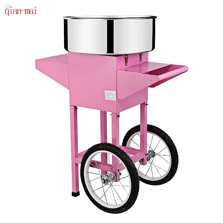 Electric Single Cabinet Professional Full Automatic Cotton Floss Candy Machine Gas Operated Cart Commercial For Kids(Ordinary)