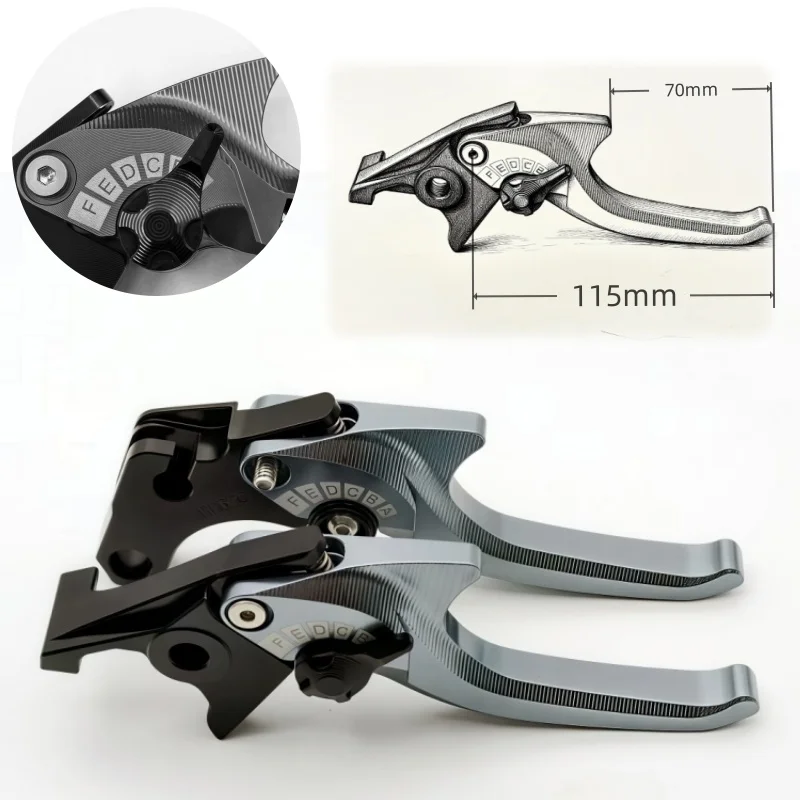 Nuevo mango de freno CNC para Triumph STRADA TAZZA 2017 STRADA TWIN 2016-2017 mango de embrague palanca de freno corta piezas de motocicleta
