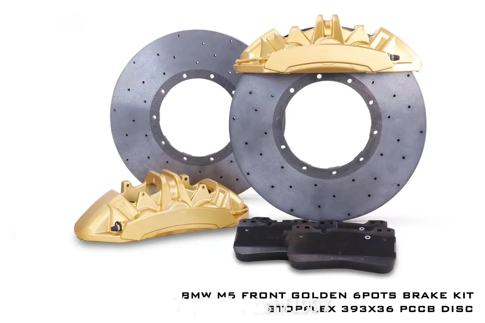 

6 piston caliper M4M5, G chassis MP brake kit, suitable for the whole BMW system, with 380-400MM rotor, 18-inch wheel hub