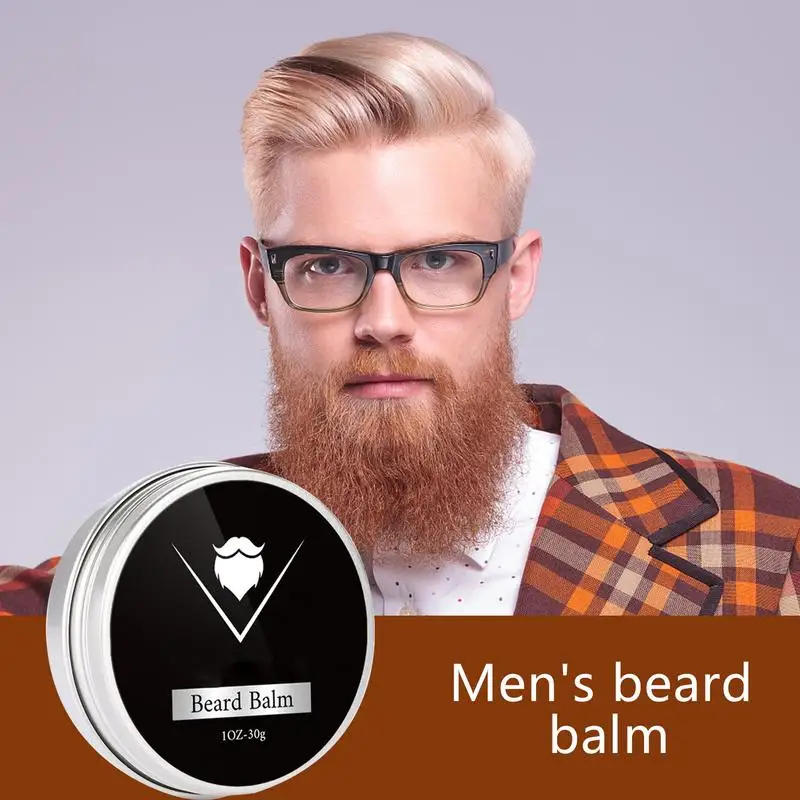 Beard Softener Cream 30g Mustache Conditioning Wax Softening Oil Cream Men's Grooming Accessories Prevents Beard Dryness