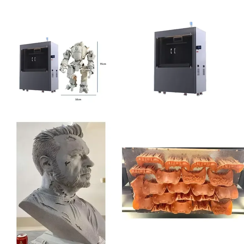 Large Industrial LCD 3D Printer for 405nm UV DLP SLA Resin Automatic Fast Printing via USB 300mm Build Size 0.01-0.15mm Layer