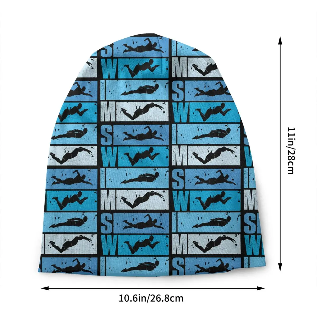 Custom Scuba Dive Flag High Visibility Swim Bonnet Hats Knitted Hat For Men Women Winter Warm Alert Skullies Beanies Caps
