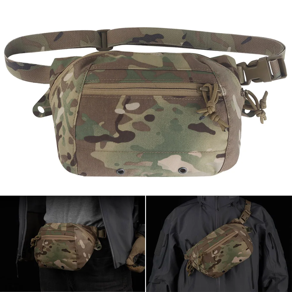 Tactical Multipurpose Waist Pack Pistol Bag Outdoor EDC Tool Storage Pouch Combat Sling Shoulder Bag Hunting Chest Rig Gear