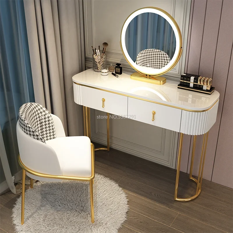 

Luxury Bedroom Dressing Tables Storage Dresser Vanity Cosmetic Standing Dressing Tables Comfortable Tocador Bedroom Furniture