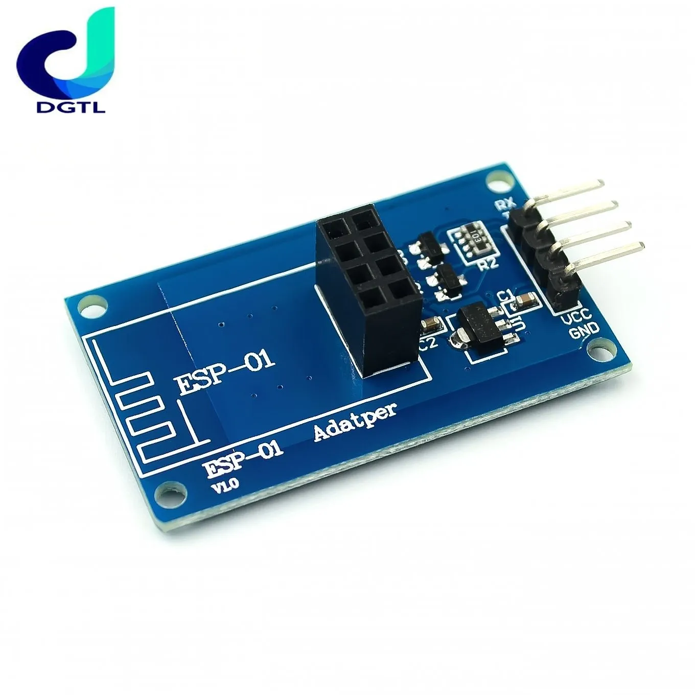 

ESP8266 ESP-01 Serial WiFi Wireless Adapter Module 3.3V 5V Esp01 Breakout PCB Adapters Compatible For arduino