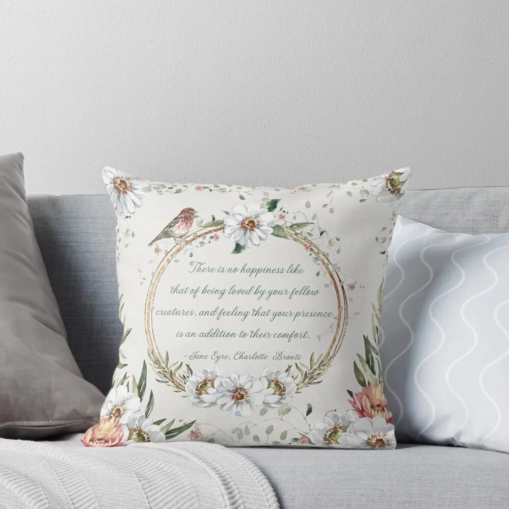 

Jane Eyre - Charlotte Bront Throw Pillow pillow cover luxury christmas supplies home decor items Decorative Sofa Cushion pillow