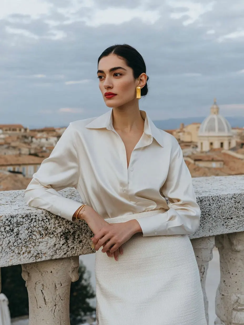 

Mia Muse Women's Shirts 2025 Autumn Basics Simple Plain Single Breasted Button Front Cuff Sleeve Shirt Collar Daily Shirts