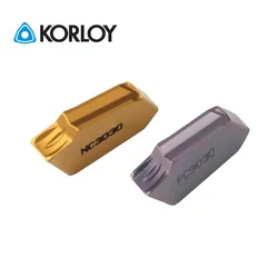 KORLOY-inserções de torneamento de carboneto, 100% Original, SP200, SP300, SP400, SP500, NC3020, NC3030, NC3120, PC9030, HO1, ferramentas de separação, CNC, 10PCs