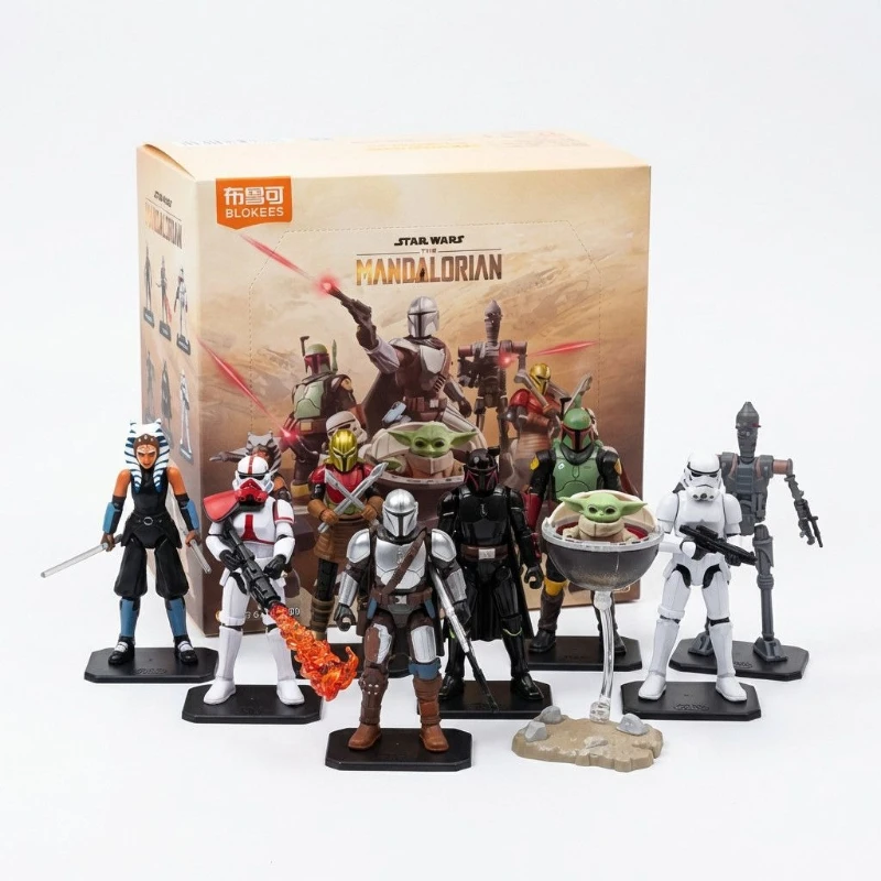 

Blokees Star Wars Galaxy Edition Vol.1 Bounty Hunt Mandalorian Blind Box Toys for Boys Collectible Decorative Gifts