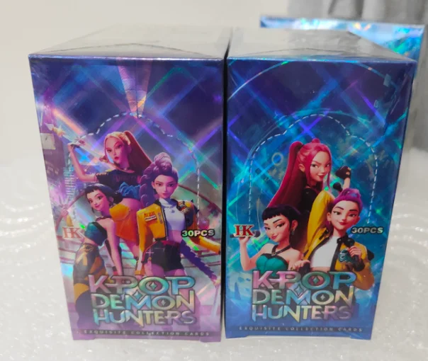 K-Pop: بطاقة شيطان الصيادين نادرة ألعاب شخصيات الرسوم المتحركة مجموعة بطاقات صندوق أعمى ألعاب الأطفال هدايا عيد الميلاد