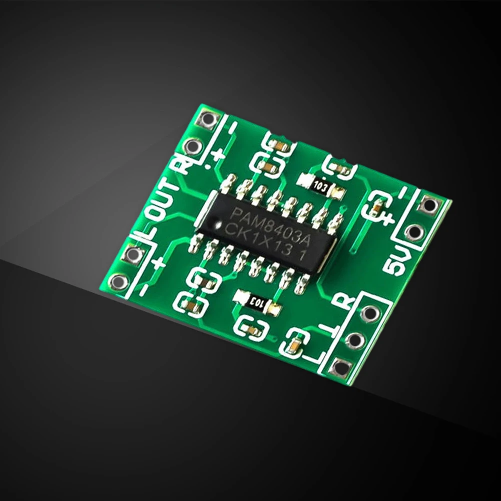 1-20 sztuk PAM8403 Mini płyta wzmacniacza zasilania 2x3W 2-kanałowy stereofoniczny moduł wzmacniacza dźwięk cyfrowy do zasilania Arduino 2.5V-5.5V