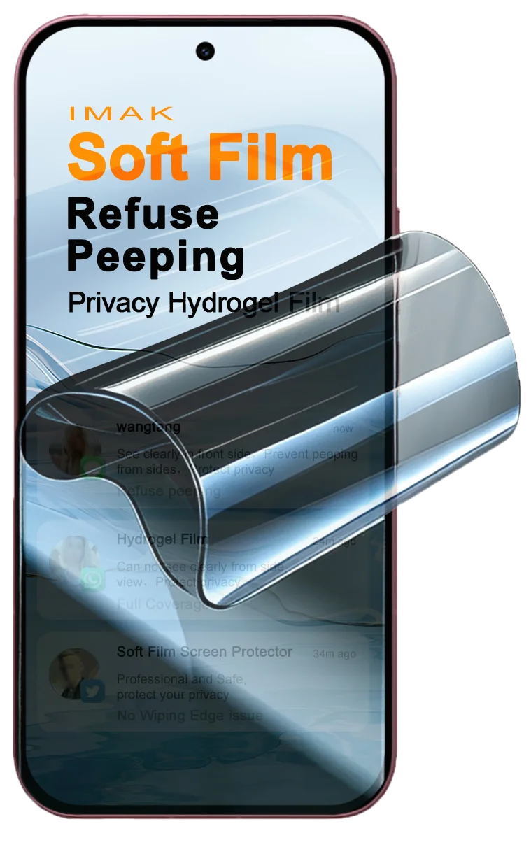 Privacy Hydrogel Film For Redmi K100 Pro 5G Support Fingerprint Protector Film Auto Repair FM0019