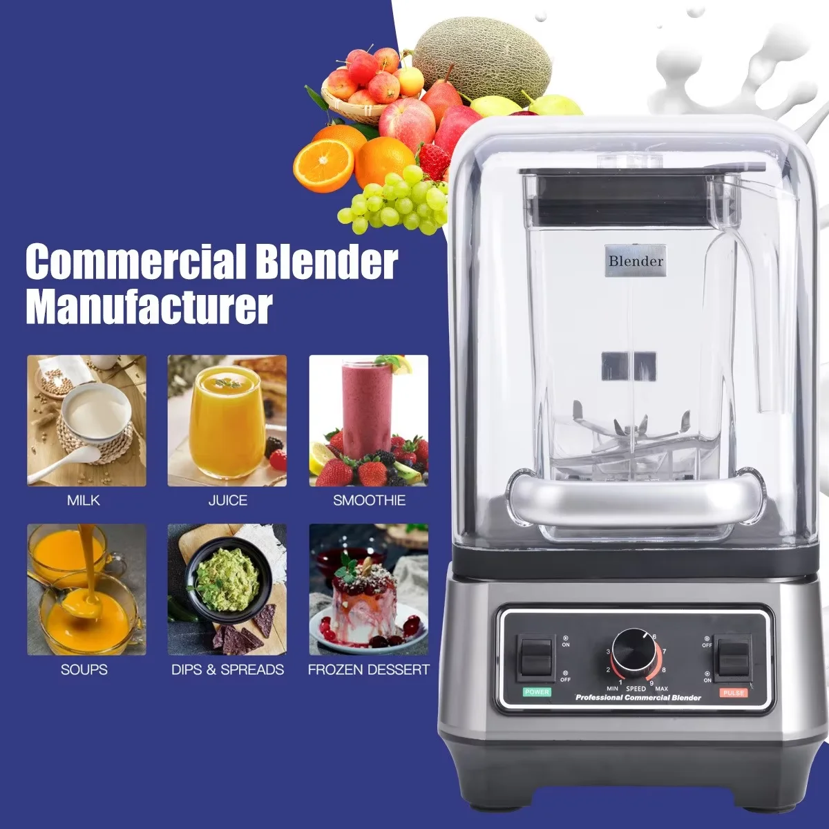 Blender High Power - Yeni Ticari Yüksek Güçlü Blender, Hız