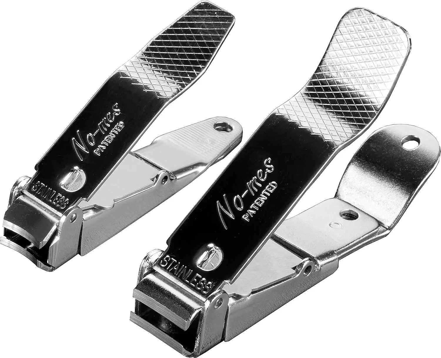 

Fingernail and Toenail Clipper Set with Built-in File, Catches Clippings, Made in USA