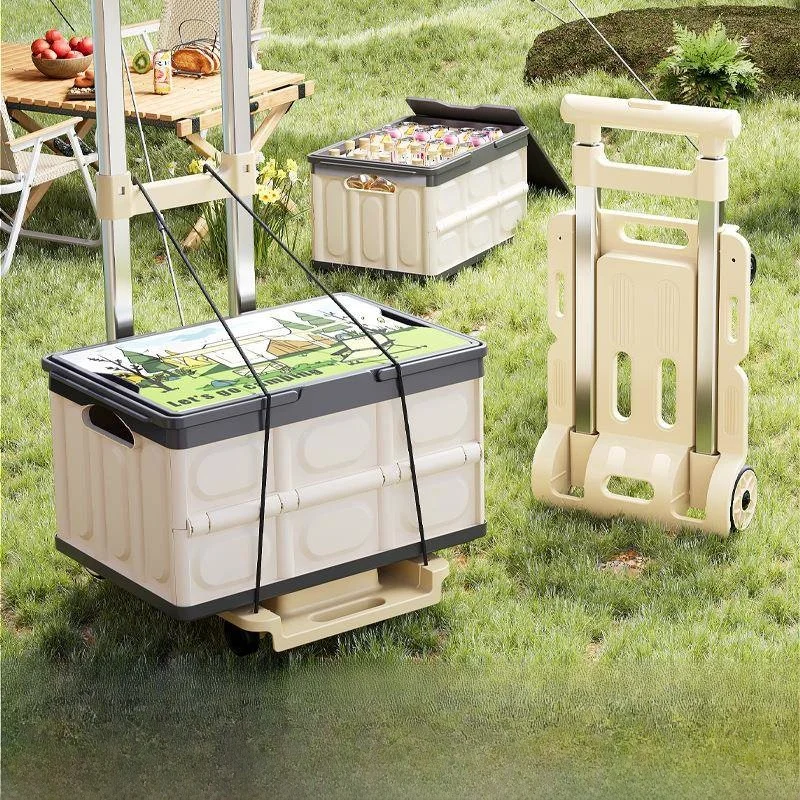 ポータブルミニ手引きカート耐荷重フラットプレートハンドトラック積み重ね可能家庭用トレーラー耐久性のあるステンレス鋼pp素材