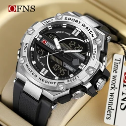 OFNS Top Brand Luxury G Style Design LED Digital Watches Men Alarm Military Waterproof Outdoor Sports Chronograph Quartz Watch