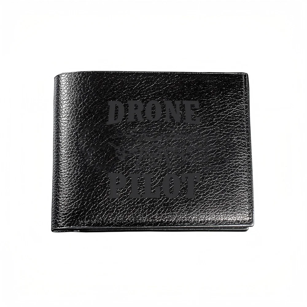 Drone Pilot Printed Men's Wallet Card Holder Casual Business Fashion Design