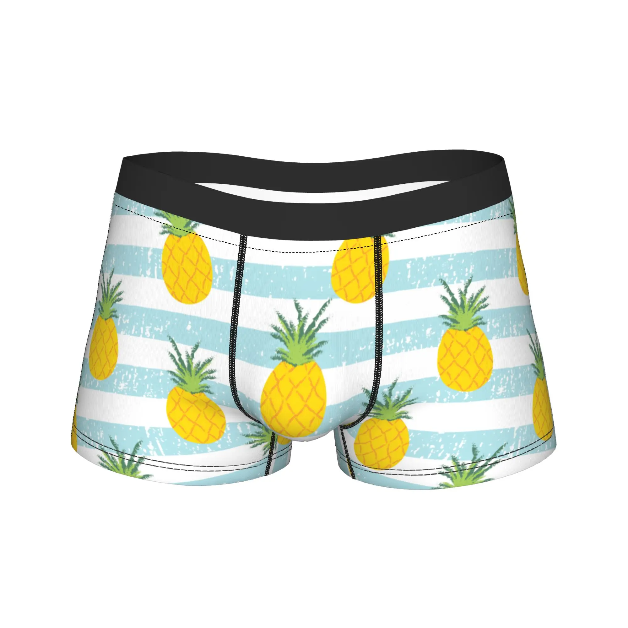 

Летнее свежее мужское нижнее белье с ананасом, трусы-боксеры с фруктами, шорты, мягкие трусы с юмором для Homme S-XXL