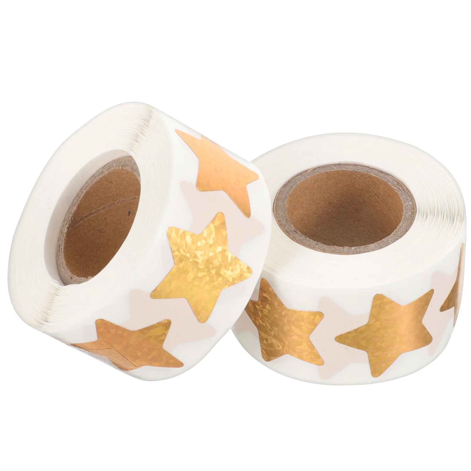 2 Rolls Glitter Star Sticker Aluminum Film Stickers Decorative Prize Sparkle Packaging Quantity