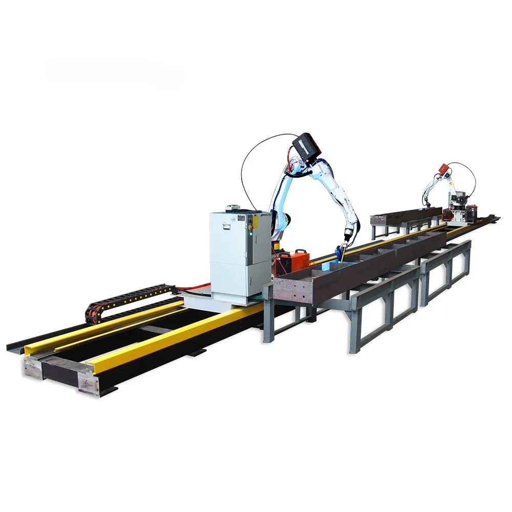 Robotic H-beam And Trailer Chassis Welding Equipment Axis Automatic Welding Robot Arm