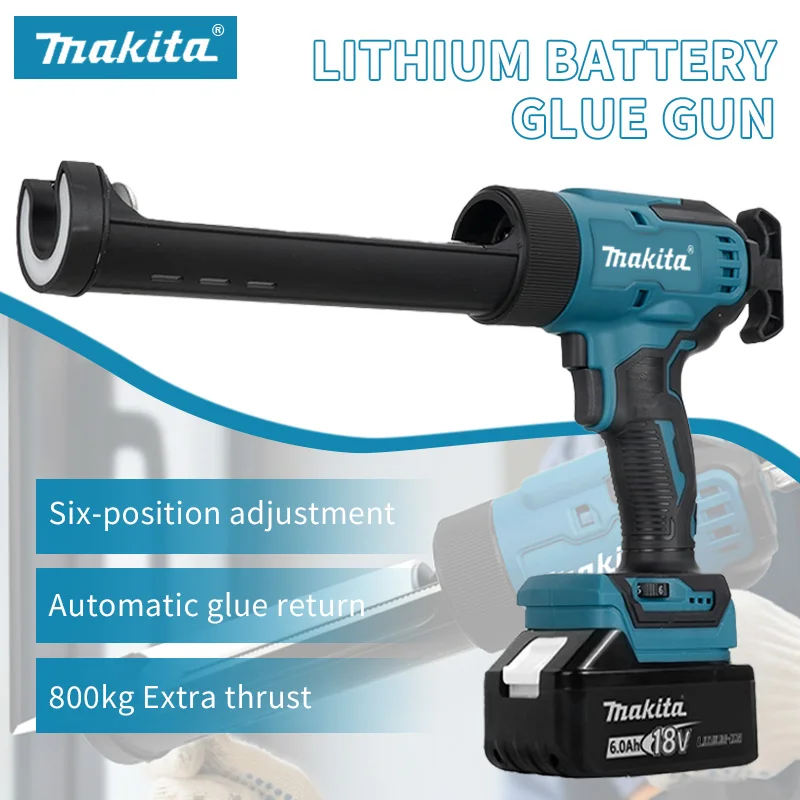 Makita pistolet à calfeutrage électrique pour verre LED 6 vitesses pistolet en Silicone sans fil outil de réparation de bricolage multifonctionnel pour batterie Makita 18V